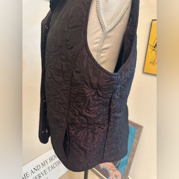 Soft Surrounding Womens purple Sleeveless Quilted Vest Size XLarge - Picture 2 of 5